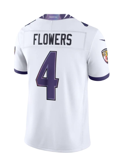 Baltimore Ravens Jersey Flowers #4