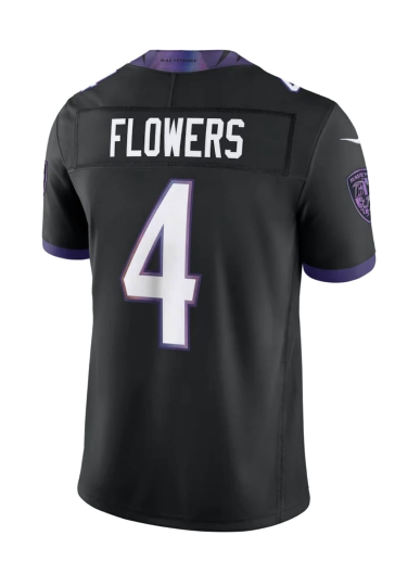 Baltimore Ravens Jersey Flowers #4