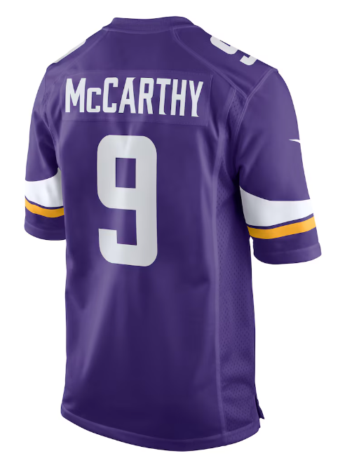 Minnesota VIkings Jersey McCarthy #9