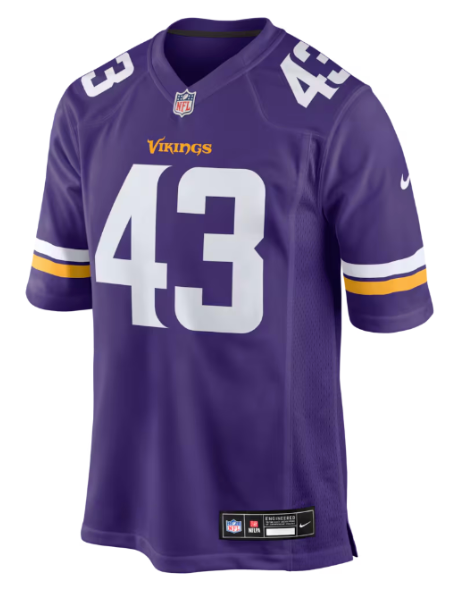Minnesota Vikings Jersey Van Ginkel #43
