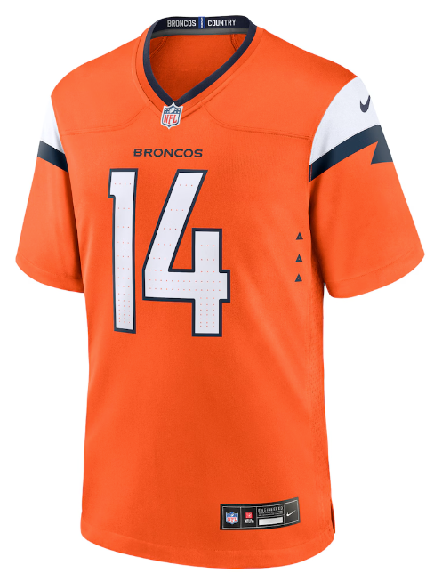 Denver Broncos Jersey Button #14